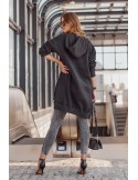 Insulated tunic with hood, black FI678 - Online store - Boutique